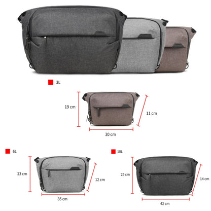 Portable Waterproof Photography SLR Camera Messenger Bag, Color: 3L Dark Gray - Camera Accessories by buy2fix | Online Shopping UK | buy2fix