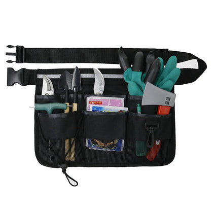 MTP-369 Portable Outdoor Multifunctional Oxford Cloth Hardware Tool Waist Bag(Green Gray) - Storage Bags & Boxes by buy2fix | Online Shopping UK | buy2fix