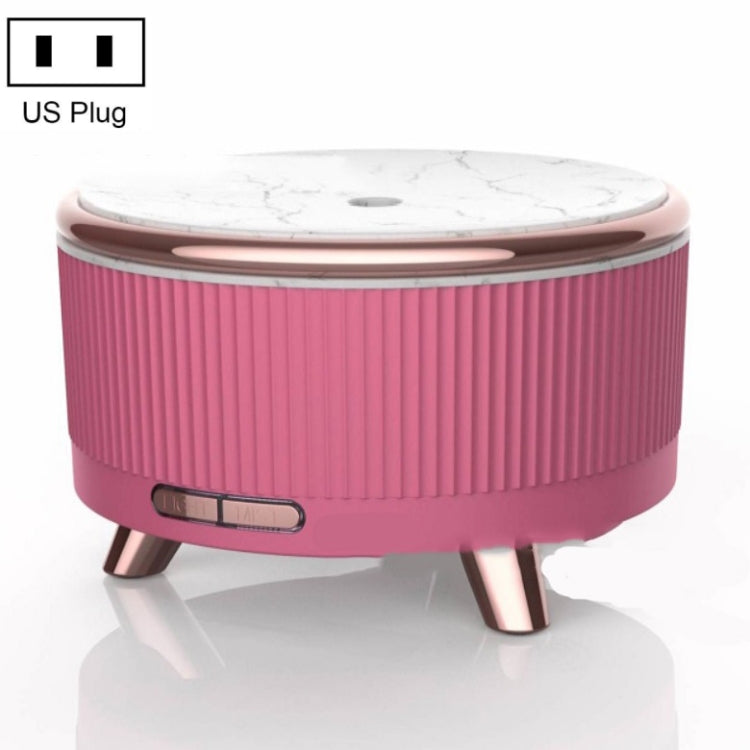 Ultrasonic Aromatherapy Diffuser Humidifier Essential Oil Diffuser US Plug(Rose Red) - Home & Garden by buy2fix | Online Shopping UK | buy2fix