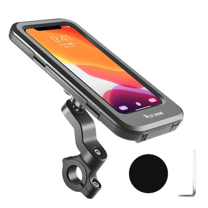 WEST BIKING Bicycle Riding Waterproof and Shockproof Phone Bracket, Style: Handlebar - Outdoor & Sports by WEST BIKING | Online Shopping UK | buy2fix