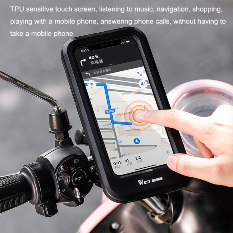 WEST BIKING Bicycle Riding Waterproof and Shockproof Phone Bracket, Style: Handlebar - Outdoor & Sports by WEST BIKING | Online Shopping UK | buy2fix