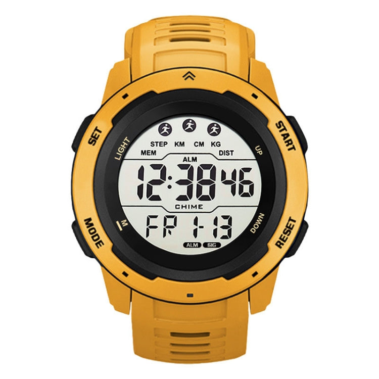 SYNOKE 9811 Luminous Large Screen Outdoor Running Student Watch(Yellow) - Silicone Strap Watches by SYNOKE | Online Shopping UK | buy2fix