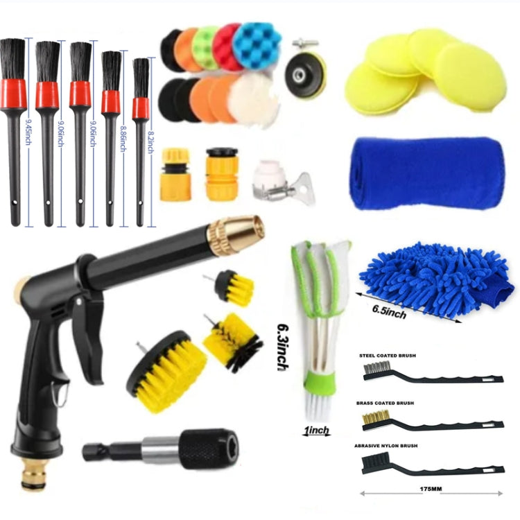 35 PCS / Set Car Wash Water Sprayer Tool Details Clean Brush Air Outlet Brush Set - In Car by buy2fix | Online Shopping UK | buy2fix