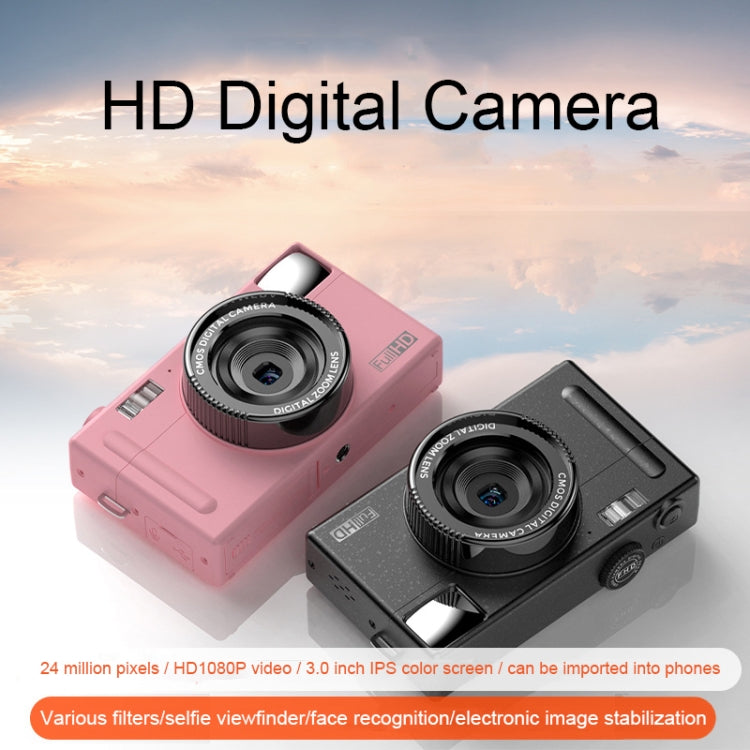 R1 48 Million HD Pixels 3.0 Inch IPS Screen Children Digital Camera, Spec: Pink+Card Reader - Consumer Electronics by buy2fix | Online Shopping UK | buy2fix