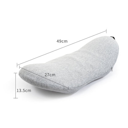 Memory Foam Lumbar Spine Cushion Pregnant Women Sleeping Lumbar Pillow(Light Gray Crescent) - Home & Garden by buy2fix | Online Shopping UK | buy2fix