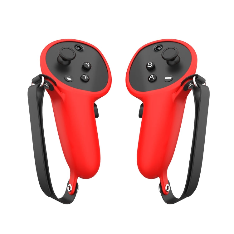 For Meta Quest Pro 1pair Handle Silicone Case Cover VR Accessories(Red) - VR Accessories by buy2fix | Online Shopping UK | buy2fix