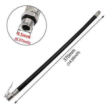 2 PCS Bicycle Car Tire Rubber Tube Pump Nozzle, Specification: 9.5mm Black - Bicycle Locks & Bicycle Pumps by buy2fix | Online Shopping UK | buy2fix