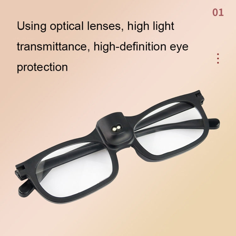 Glasses-Type Painting and Reading Magnifying Glass with 2LED Lights, Specification: 19156-3C - Glasses Style by buy2fix | Online Shopping UK | buy2fix