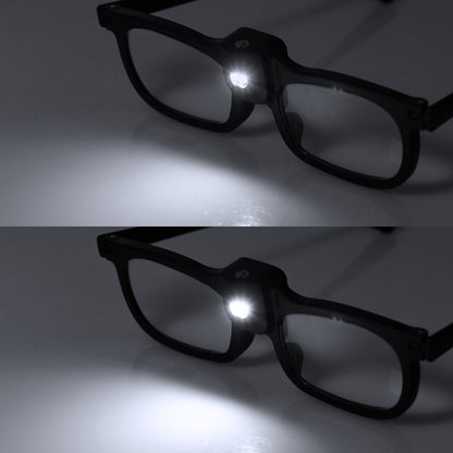 Glasses-Type Painting and Reading Magnifying Glass with 2LED Lights, Specification: 19156-3C - Glasses Style by buy2fix | Online Shopping UK | buy2fix