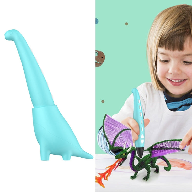 Dinosaur Toy Children 3D Printing Pen Low Temperature Painting Brush(Blue) - Consumer Electronics by buy2fix | Online Shopping UK | buy2fix