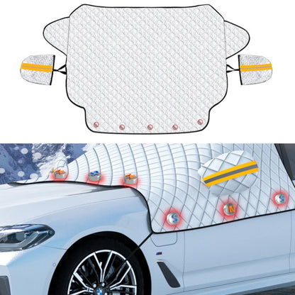 SUITU R-3945 Car Winter Front Glass Snow Shield Defrost Sunshade Thickened Car Clothing, Style: 5 Magnets With Earmuffs - Window Foils & Solar Protection by SUITU | Online Shopping UK | buy2fix