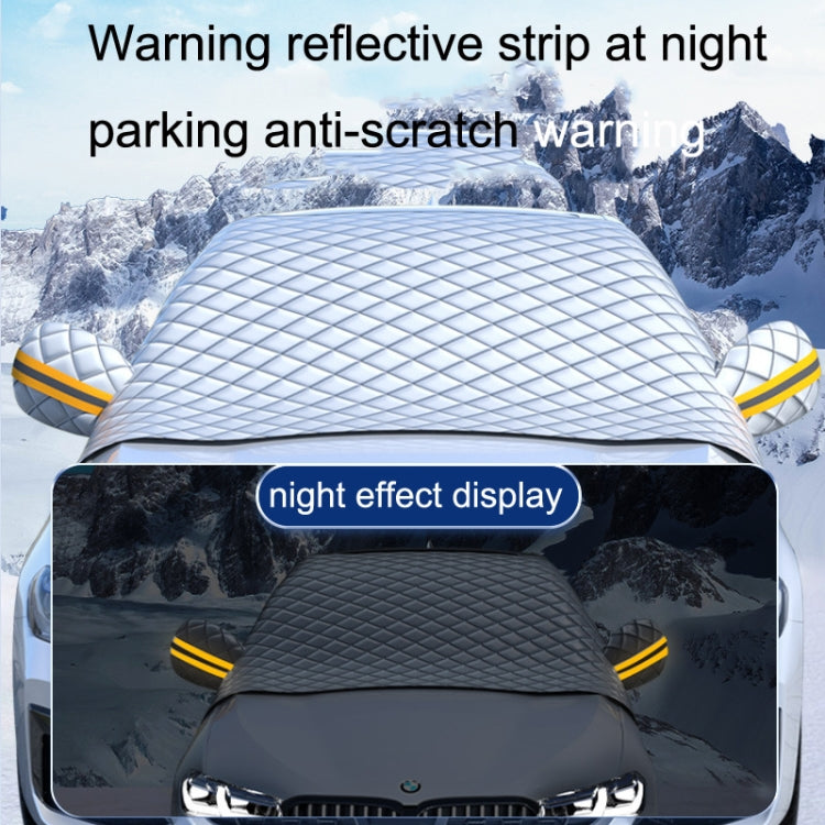 SUITU R-3945 Car Winter Front Glass Snow Shield Defrost Sunshade Thickened Car Clothing, Style: 5 Magnets With Earmuffs - Window Foils & Solar Protection by SUITU | Online Shopping UK | buy2fix