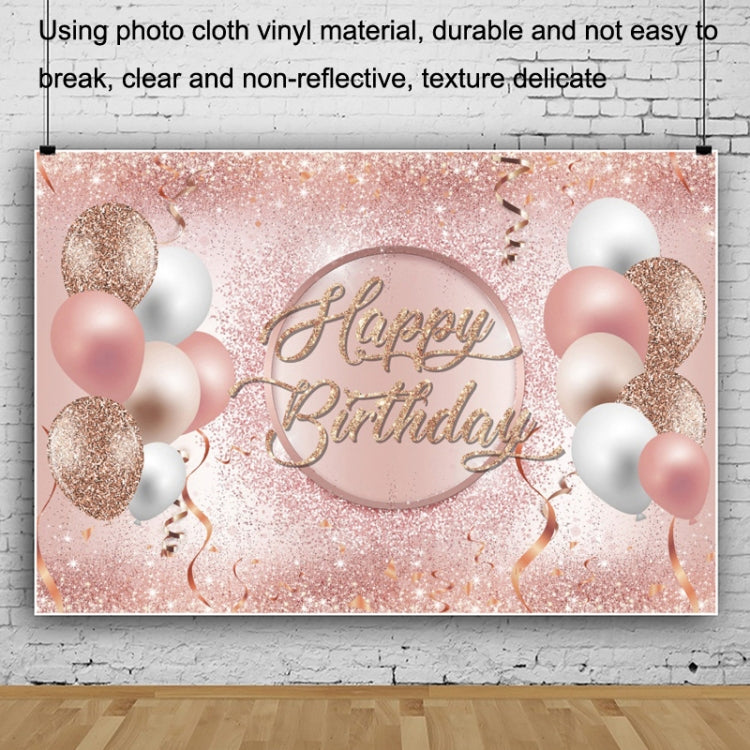 MDN12121 1.5m x 1m Rose Golden Balloon Birthday Party Background Cloth Photography Photo Pictorial Cloth - Camera Accessories by buy2fix | Online Shopping UK | buy2fix