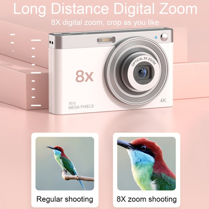 C13 2.88 inch 4K 8X Optical Zoom Telescopic Lens HD Digital Camera, Spec: Pink+Card Reader+8G - Children Cameras by buy2fix | Online Shopping UK | buy2fix