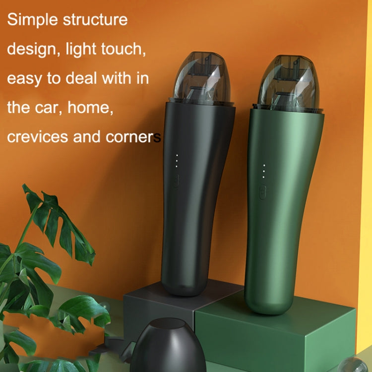 P02 Vehicles / Household High Power Large Suction Portable Wireless Handheld Vacuum Cleaner(Dark Night Green) - In Car by buy2fix | Online Shopping UK | buy2fix