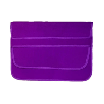 17 Inch Neoprene Laptop Lining Bag Horizontal Section Flap Clutch Bag(Purple) - 15.6 - 17 inch by buy2fix | Online Shopping UK | buy2fix