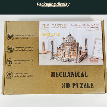 LG904 Castle 3D Wooden Puzzle Children Educational Toys DIY Handmade Ornaments - Puzzle Toys by buy2fix | Online Shopping UK | buy2fix