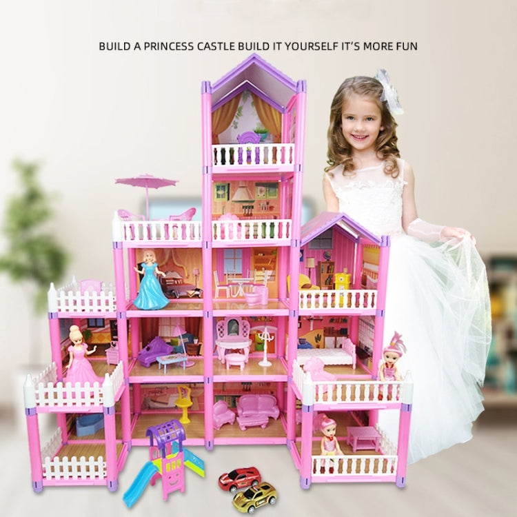 DSJ55-C 220pcs /Set Children Passing Domestic Toy Doll House Princess Castle Set Simulation Disguise House - Pretend Play Toys by buy2fix | Online Shopping UK | buy2fix