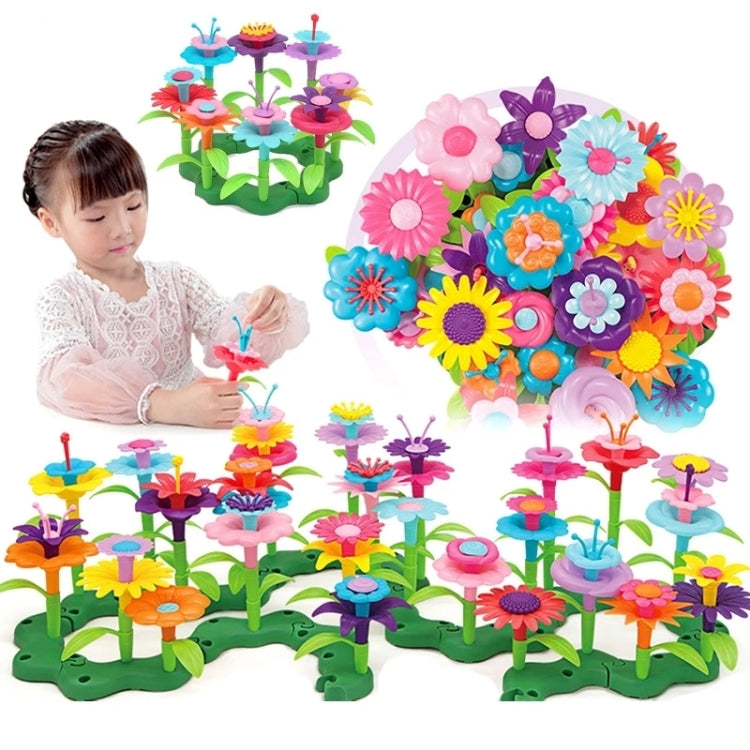 272pcs/set Children Intellectual Development DIY Assembly Flower Arrangement Toys - Building Blocks by buy2fix | Online Shopping UK | buy2fix