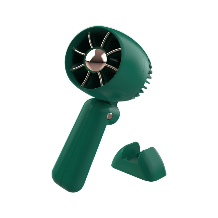 KD179 Folding Handheld Fan USB Charging Mini Portable Fan(Green) - Electric Fans by buy2fix | Online Shopping UK | buy2fix