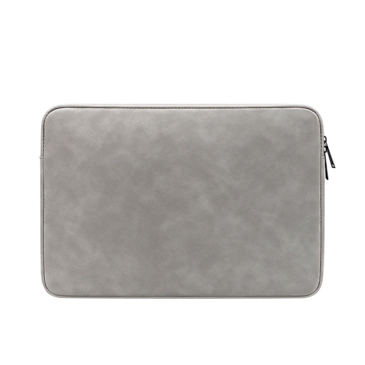 ND12 Lambskin Laptop Lightweight Waterproof Sleeve Bag, Size: 14.1-15.4 inches(Gray) - 14.1 inch by buy2fix | Online Shopping UK | buy2fix