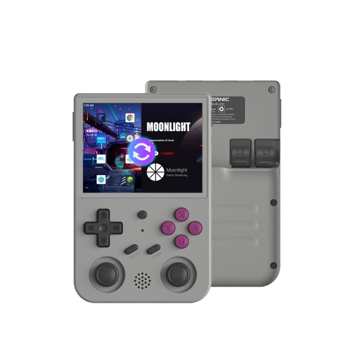 ANBERNIC RG353V  3.5 Inch Wireless Game Box Android 11 Linux OS Handheld Game Console 64G 15,000 games(Gray) - Pocket Console by ANBERNIC | Online Shopping UK | buy2fix