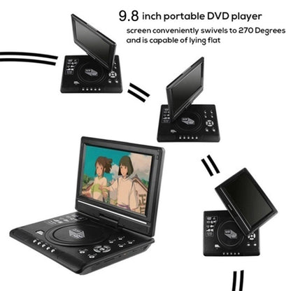9.8 Inch Portable EVD Multimedia Player Play-watching Machine(US Plug) - Consumer Electronics by buy2fix | Online Shopping UK | buy2fix