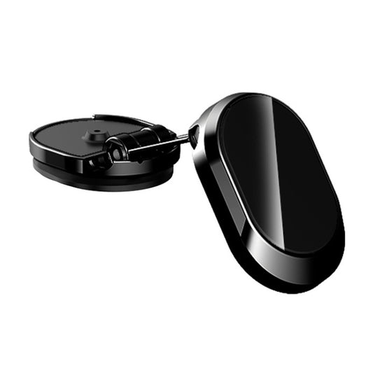 U18 Mini Car Foldable Rotating Magnetic Mobile Phone Navigation Holder(Black) - In Car by buy2fix | Online Shopping UK | buy2fix