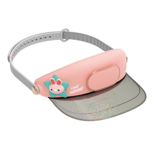 Cute Pet Bladeless Fan Hat USB Rechargeable Adjustable Speed Summer Sun Protection Sunshade Fan(Star Rabbit) - Consumer Electronics by buy2fix | Online Shopping UK | buy2fix