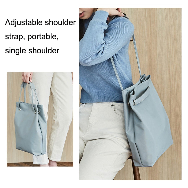 For Apple Macbook Shoulder / Handheld / Messenger Computer Bag, Size: Medium(Lake blue+gray PU Power Bag) -  by buy2fix | Online Shopping UK | buy2fix