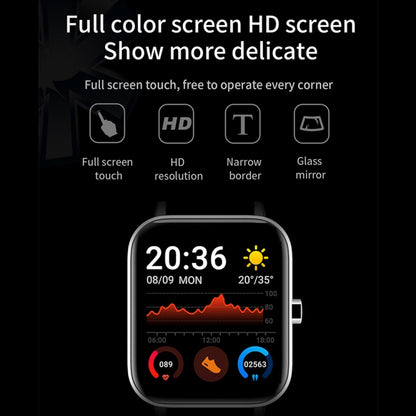 H10 1.69 inch Screen Bluetooth Call Smart Watch, Support Heart Rate/Blood Pressure/Sleep Monitoring, Color: Gold Net+Silicone - Smart Wear by buy2fix | Online Shopping UK | buy2fix