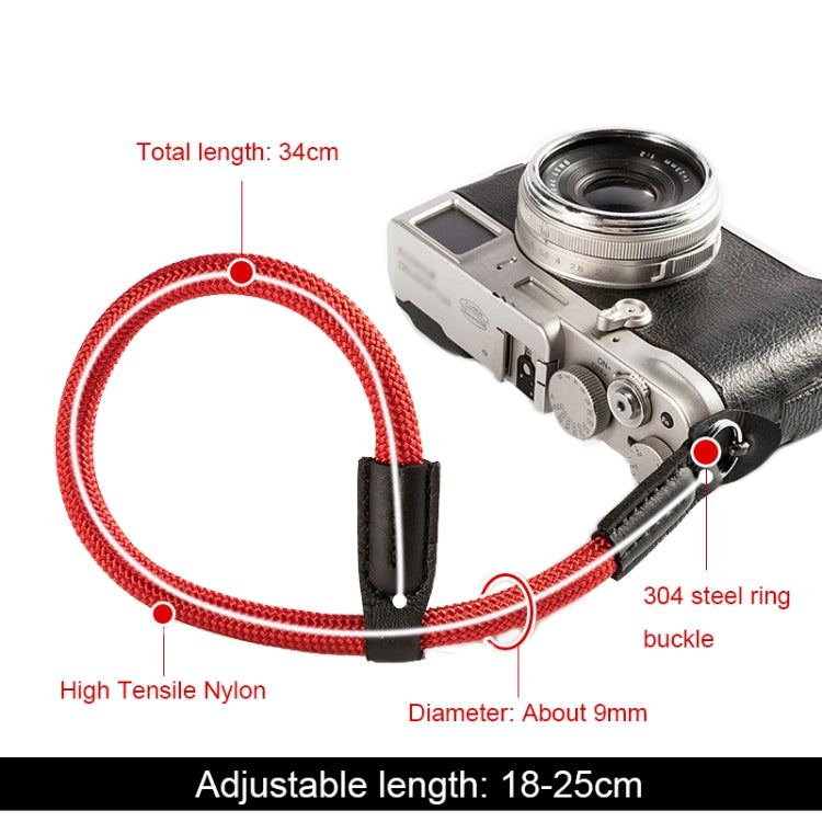 Climbing Rope Camera Wrist Strap SLR Camera Wear-resistant Bracelet(Red) - Camera Strap by buy2fix | Online Shopping UK | buy2fix