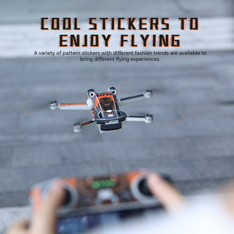 For DJI Mini 3 Pro Remote Control Body Sticker ,Spec: RC-N1 Without Screen(Red Warfare) - Stickers by RCSTQ | Online Shopping UK | buy2fix