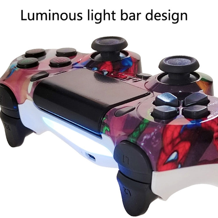 For PS4 Wireless Bluetooth Game Controller With Light Strip Dual Vibration Game Handle(Star Red) - Gamepads by buy2fix | Online Shopping UK | buy2fix