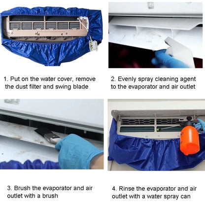 1-2P Air Conditioner Cleaning Cover With Drain Outlet Cover+Hood Cloth Pipe - Air Conditioning & Parts by buy2fix | Online Shopping UK | buy2fix