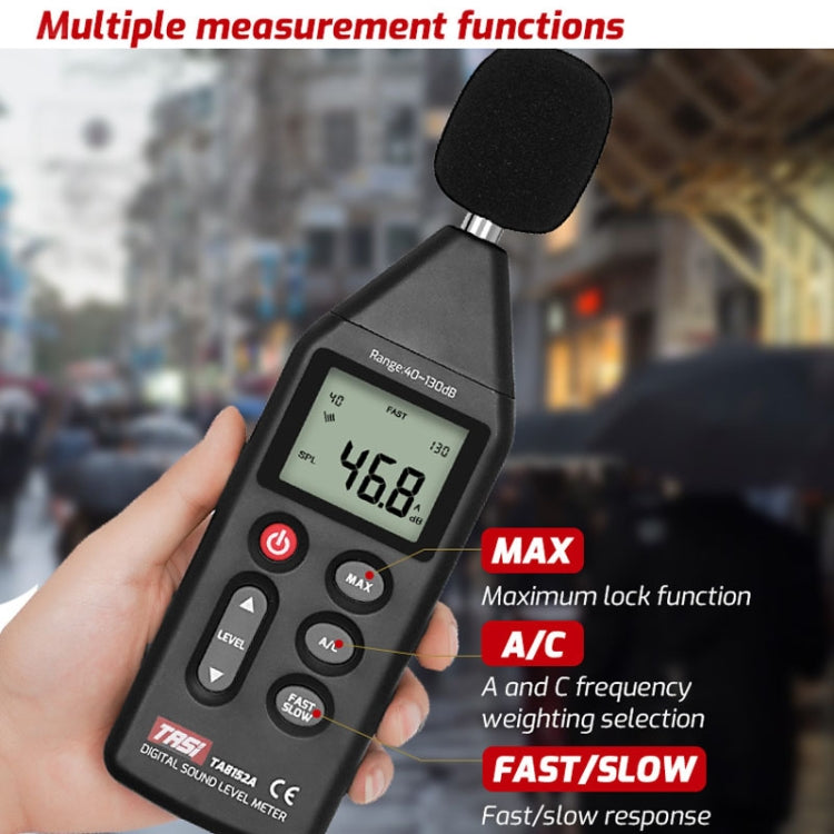 TASI TA8152B Noise Measurement Sound Decibel Meter - Light & Sound Meter by TASI | Online Shopping UK | buy2fix