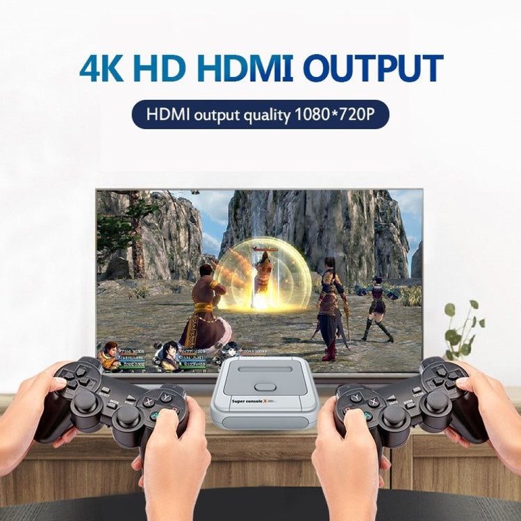 Super Console X 64G 30000+ Games Wireless 4K HD 3D Double Game Console Box, AU Plug - Pocket Console by buy2fix | Online Shopping UK | buy2fix