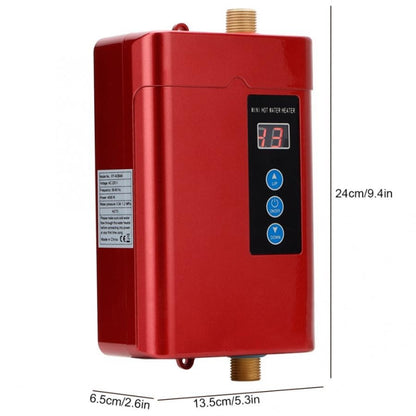 EU Plug 4000W Electric Water Heater With Remote Control Adjustable Temperate(Gold) - Water Heaters & Parts by buy2fix | Online Shopping UK | buy2fix