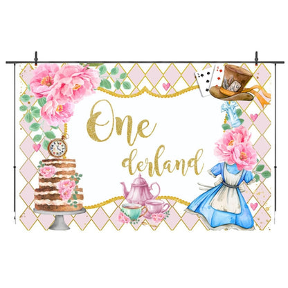 180x180cm Tea Party Tea Cup Teapot Birthday Backdrop Cloth -  by buy2fix | Online Shopping UK | buy2fix