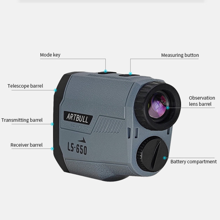 ARTBULL LS-650 Outdoor Golf Laser Rangefinder 650m Altimeter Telescope - Laser Rangefinder by ARTBULL | Online Shopping UK | buy2fix