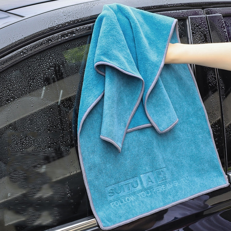 60 x 160cm  SUITU Microfiber Cleaning Cloth Car Cleaning Towel Thicken Highly Absorbent Cleaning Rag - Car washing supplies by SUITU | Online Shopping UK | buy2fix