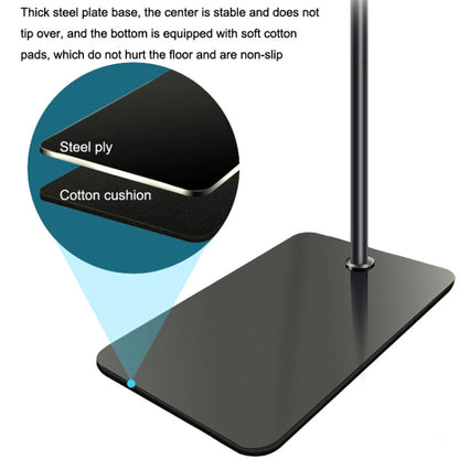 175cm Mobile Phone Tablet Live Broadcast Bedside Lifting Bracket Floor Model (Black) - Lazy Bracket by buy2fix | Online Shopping UK | buy2fix