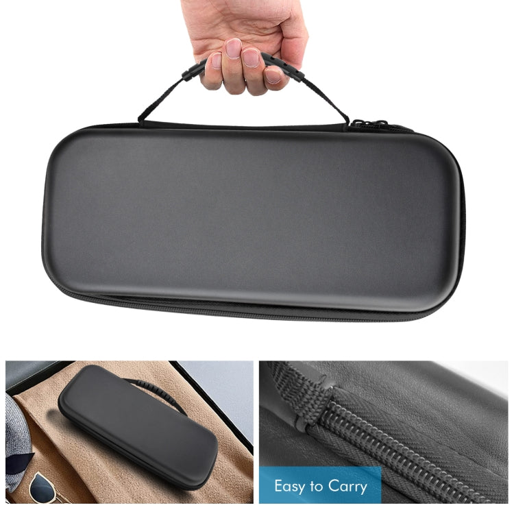 For ASUS ROG Ally Game Console EVA Leather Grain Handbag Clutch Protective Bag(Black) - Accessories by buy2fix | Online Shopping UK | buy2fix