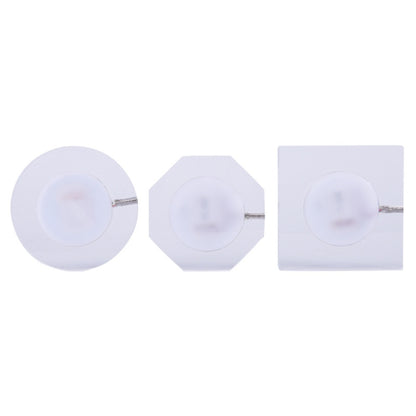 100x4mm Octagonal LED Light Up Acrylic Coaster Transparent Crystal Base(White Light) - Car Drink Holders by buy2fix | Online Shopping UK | buy2fix