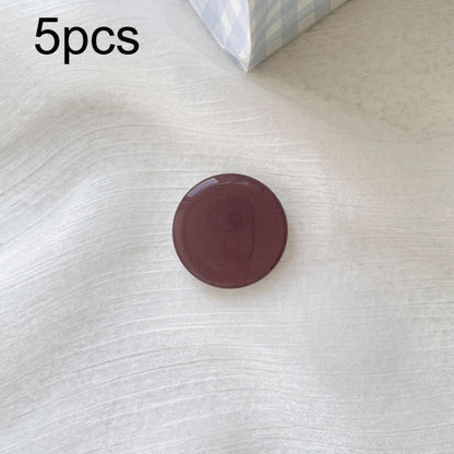 5pcs Solid Color Drop Glue Airbag Bracket Mobile Phone Ring Buckle(Brown) - Ring Holder by buy2fix | Online Shopping UK | buy2fix