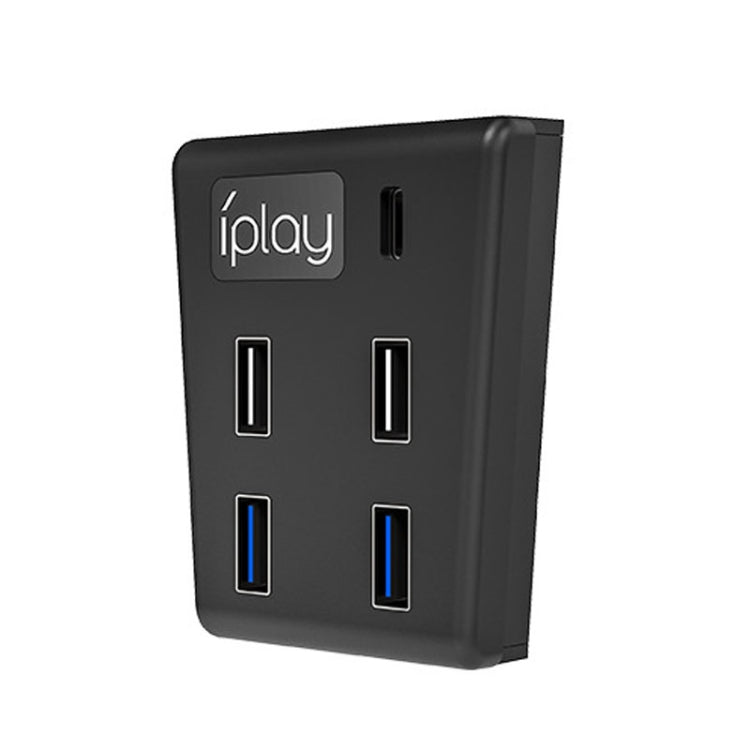 iplay HBP-308 For Sony PS5 5 in 1 Game Console USB3.0 HUB Connection Transmission Extender(Black) - Adapter & Cables by iplay | Online Shopping UK | buy2fix