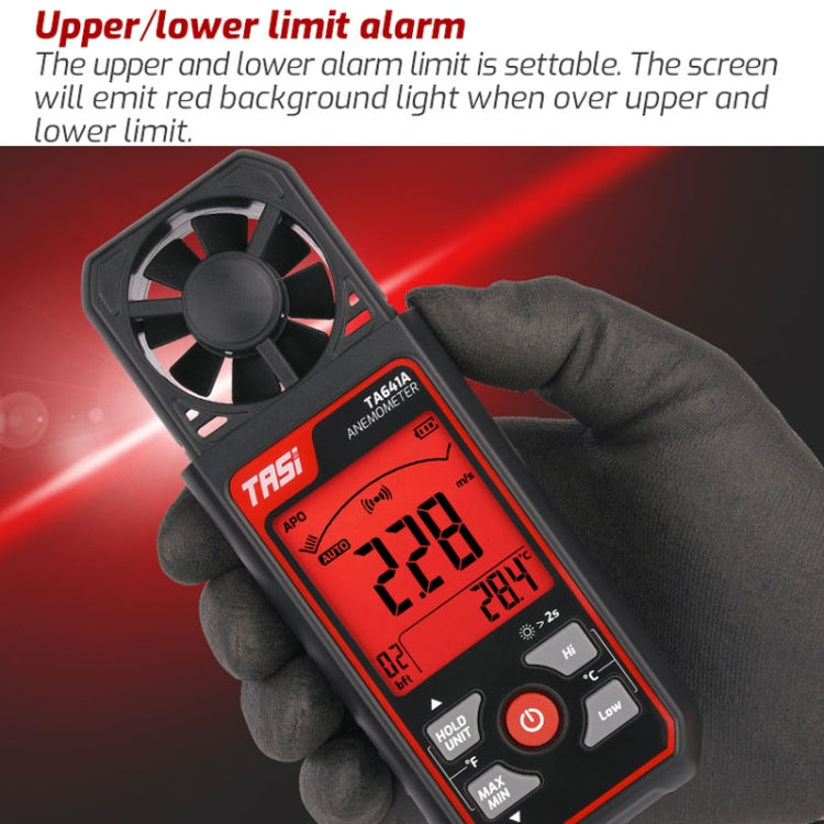 TASI TA641A High Precision Wind Speed Instrument Wind Volume Tester Handheld Wind Speed Meter - Tachometers & Anemometer by TASI | Online Shopping UK | buy2fix