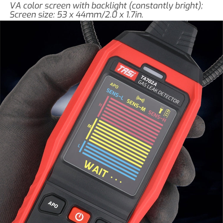 TASI TA702B Simulation Bar+Digital Display Cumbelo Gas Detector Portable Gas Testing Instrument Natural Gas Discovery Detective - Gas Monitor by TASI | Online Shopping UK | buy2fix