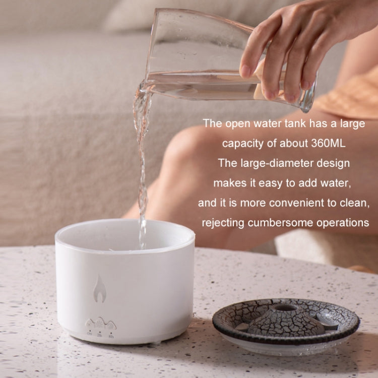 Volcanic Essential Oil Aroma Diffuser Ultrasonic Air Humidifier, Model: Monochrome(UK Plug) - Air Purifiers & Accessories by buy2fix | Online Shopping UK | buy2fix