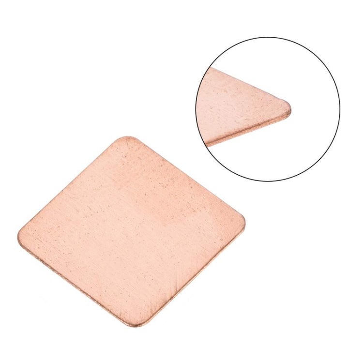 20pcs Laptop Cooling Copper Heat Sink Thermal Conductive Tabs Cell Phone Computer Graphics Card Heat Sinks 20x20x1.2mm - Others by buy2fix | Online Shopping UK | buy2fix